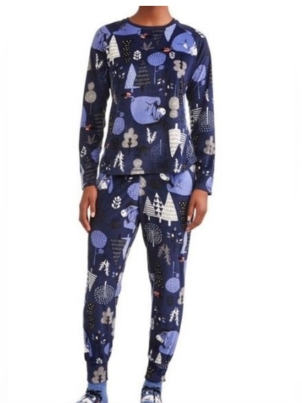 Disney Navy and Light Blue Woodland Pajama Set